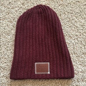 Love Your Melon Burgundy Knit Beanie